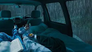Soothing Rain in a Cozy Car for Sleep | Gentle Raindrops on Windows for Deep Calm