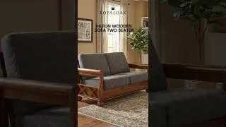 Royaloak Hilton Wooden Sofa Two Seater