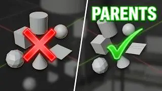 How to Parent Objects in Blender ! (Ctrl + P)