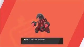 Pok&eacute;mon Shield - Shiny Heatmor After 279 Dynamax Adventure Pok&eacute;mon Seen (Shiny Charm)