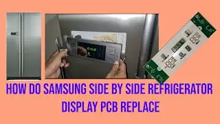 How do solve samsung side by side Refrigerator Display not work issue solve #fridge #how #repair 