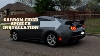 How To Install A GT500 Carbon Fiber Rear Wing Spoiler On A 2024 Ford Mustang