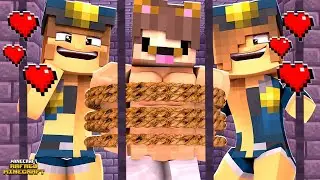 RAFAEU is TRAPPED with the POLICE in Minecraft