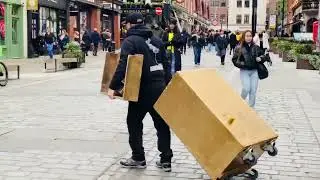Valentine the Statue&rsquo;s London Levitating Goldman | Setting Up the Impossible Levitation.