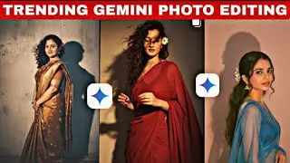 Trending gemini ai photo editing|model photo editing|90s look photo editing|cinematic photo editing