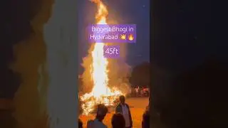 Biggest Bhogi🔥 in HYDERABAD &hearts;️ #bhogi #india #festival #traditional