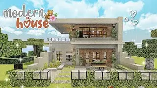 [Minecraft]💌🥛how to build a simple aesthetic modern house