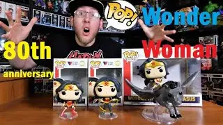 Dc Comics Wonder Woman 80th Anniversary Funko pops