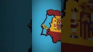 Medium Scale Portugal #minecraft #shorts #geography #portugal #country #flag #portuguese #map #ohio