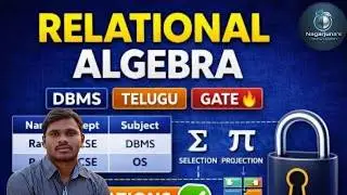 26. Relational Algebra | DBMS GATE | introduction to relational Algebra in Telugu | DBMS | Telugu 