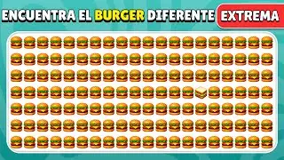 Encuentra el Emoji Diferente - Edici&oacute;n de Comida Chatarra EXTREMA 🍕🔥 | 40 Niveles | Quiz Conejito