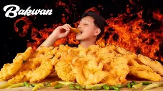 🔥BAKWAN VS RAWIT FT. CABE SETAN🔥 #mukbang #asmr #bakwan #makananpedas #caberawit #cabesetan