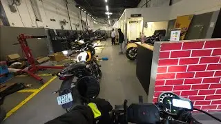 Visiting Triumph service centre 