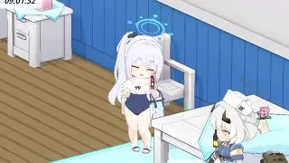 Encounter with Miyako (Swimsuit) on her birthday 😊🩵🐰🩱 | BA Cafe S2 EP 98