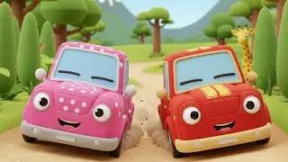 Pink vs Red Toy Car Race 🚗💗❤️ | Red Car Wins | Kids Toy Video 