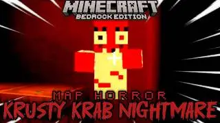 DI KEJAR IBLIS SPONGEBOB! | MAO HORROR KRUSTY KRAB NIGHTMARE - MINECRAFT BEDROCK