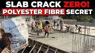 ‼️Chhat Slab में Staple Polyester Fibre Add करो! 100% Crack Proof ✅