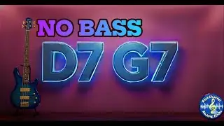 Funk Soul Bass Backing Track (No Bass) - 100 BPM - D7 G7 - (I-IV)