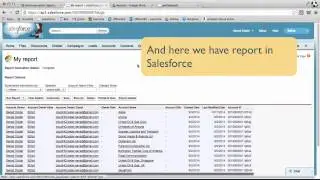 Sync Salesforce reports with Google Drive - demo