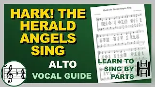 HARK, THE HERALD ANGELS SING Vocal Alto F Major