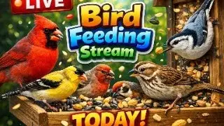 WATCH NORTH AMERICAN - LIVE BIRD FEEDING - WEST VIRGINIA BIRDS