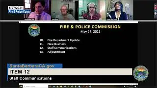 Fire and Police Commission May 27, 2021