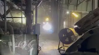 Inspection of the steel plant furnace body platform using LingLong-480