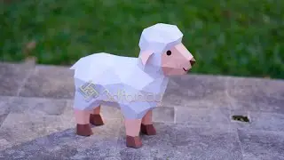 DIY Standing Sheep Nativity Papercraft &ndash; Cricut SVG 3D Assembly Tutorial (Step-by-Step Guide)