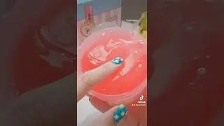 Pink Lemonade Clear Slime 🍋 #slime #asmr #asmrslime #lemonade #satisfy #clearslime #lemon  #สไลม์