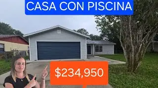 Casa con Piscina de 3 Habitaciones y 2 Ba&ntilde;os en Kissimmee FL, 34758