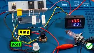 Simple Adjustable DC Voltage and current power supply, Voltage regulator DIY