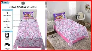 Paw Patrol Girls Kids Bedding Super Soft Microfiber Sheet Set, Twin, (Official) Nickelodeon Product