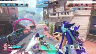 Overwatch 2 - Gameplay on Juno (competitive Diamond) - Circuit Royal 24/08/24