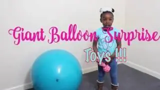 Surprise Toys Giant  Balloon Pop Frozen Elsa and Anna