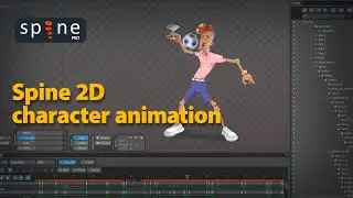 Spine 2D character animation (cartoon style)