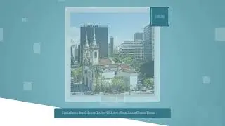 Santa Lucia Brazil Travel Poster Wall Art | Santa Lucia Church Home Decor | Santa Lucia Skyline P...