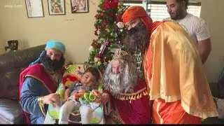 Bedridden child gets surprise for Three Kings' Day
