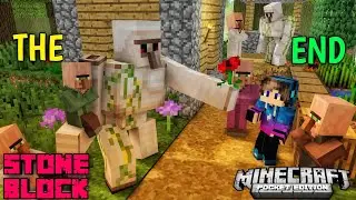 Stone Block -- THE END | #13 Gameplay | Minecraft Pe | MineWoods Gaming
