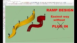 Ramp Design in Sketchup l Ramp Design Without Plugin l Spiral Ramp Design l