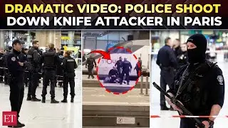 Paris breaking: Police open fire on knife-wielding attacker at packed Montparnasse station