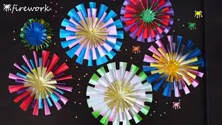 簡単な折り紙花火/Easy origami fireworks/＃花火＃折り紙＃簡単＃夏折り紙