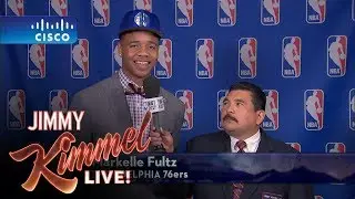 Jimmy Kimmel Talks to Philadelphia 76ers #1 NBA Draft Pick Markelle Fultz