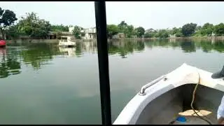 Naik perahu wisata di Situ Citayam #depok #situCitayam #perahu