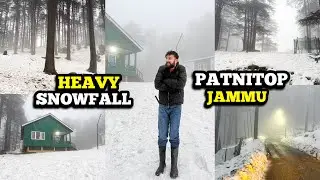Heavy Snowfall in Patnitop Jammu | Roads Covered in Snow | Patnitop Snowfall Live Update 2026