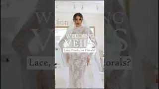 Lace, pearl, or floral veil? ✨ Pick your stunning custom veils .🤍 #veils #custom #christinarossi
