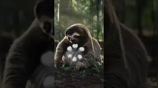 The sloth risks its life... every time it needs to go to the bathroom!😲 #sloth 🤗