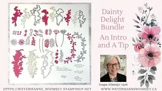 Dainty Delight bundle - An introduction and a quick tip.