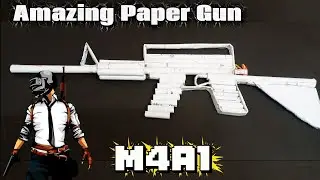 How to make M4A1 Gun || Amazing paper gun || That shoot paper bullets #origami #diy #viral #craft 