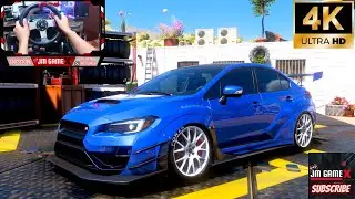 Subaru WRX STI 600 HP | Forza Horizon 5 | Steering Wheel Logitech G27 Gameplay 4K