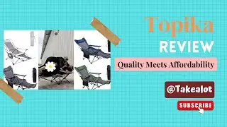 Topika - Outdoor Portable Folding Camping Chair with Footrest/Cup Holder